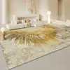 Alfombra para Sala de Estar de Lujo Ligero Transfronteriza, Terciopelo de Cristal, Lavable, Resistente a las Manchas, Alfombra de Fácil Cuidado, Felpudo de Cobertura Total para Área Grande para Uso Doméstico