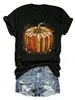 Amazon eBay Loja Independente Camiseta Casual Confortável Europeia e Americana Feminina Cor Abóbora, Cogumelo, Folha de Bordo, Avelã