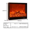 Insertar de chimenea personalizado, chimenea de estilo europeo, llama simulada electrónica, chimenea eléctrica de estilo americano, calentador empotrado decorativo para el hogar