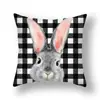 Venta Caliente de Pascua Funda de Almohada de Conejo Nórdico Oficina Sofá Funda de Cojín de Lino Transfronterizo Decoración del Hogar Modelo Nuevo