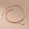 Pulseira Quadrada de Prata Esterlina S925 com Estrelas Brilhantes de Camada Dupla Estilo Ins Design de Nicho Pulseira Elegante S6051