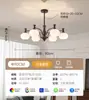 Lustre Moderno Simples para Sala de Estar Estilo Francês Médio Creme Lâmpada Principal para Quarto de Alto Padrão 2025 Novo Zhongshan