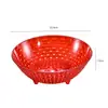 Novo prato de frutas redondo com tema de casamento vermelho, adequado para lanches na sala de estar e frutas secas, grande capacidade, direto do fabricante