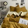 Juego de Ropa de Cama de Cuatro Piezas Grado Madre y Bebé Nueva Sábana de Algodón Puro Funda Nórdica Funda de Almohada Juego de Tres Piezas para Dormitorio de Estudiante 4