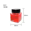 Botellas de Tinta de 30 ml en Stock al por Mayor, Tinta para Pluma Estilográfica Cuadrada de Boca Ancha, Botellas de Tinta de Color Recargables para Pluma de Punta Fina, Botellas Vacías para Recarga de Tinta
