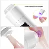 Nuevo Set de Lámpara Recta Portátil de Mano para Uñas con Soporte Rotatorio de 360 Grados para Secado de Puntas de Uñas