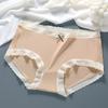 Braguitas de grafeno de otoño de cintura media para mujer, transpirables, de algodón, talla grande