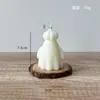 Vela Perfumada de Calabaza Fantasma Sostenida a Mano para Halloween, Decoración de Atmósfera Creativa Original, Regalo Festivo, Fantasma Blanco