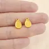 Acessórios de Pingente em Aço Inoxidável 304 em Forma de Gota Simples Feito à Mão DIY Acessórios para Colar Pulseira Chaveiro Joias Atacado