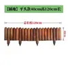 Valla de Madera Anticorrosiva Valla de Madera Maciza Carbonizada Valla Pequeña de Madera Decorativa para Exterior para Jardín de Flores de Patio, Huerto, Barandilla de Estacas de Madera