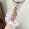 Cadena para Teléfono Estilo Ins Scrunchie Brillante con Pedrería Sensación de Alta Gama Cuerda para Muñeca Pulsera Pulsera Multifuncional para Teléfono Correa para Cámara