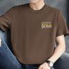 Camiseta 100% Algodão Masculina Manga Curta 2026 Nova Gola Redonda Top Verão Meia-Manga Camiseta Esportiva Camiseta Básica de Algodão