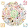 Nuevas pegatinas decorativas creativas de estilo lindo y fresco transfronterizas de 100 piezas para journaling DIY, pegatinas planas impermeables