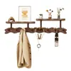 Colgador de Pared, Gancho para Puerta sin Taladro, Colgador de Abrigos para Entrada de Dormitorio, Estante de Almacenamiento