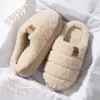 Pantuflas peludas para hombre para otoño e invierno 2026, estilo nuevo, talón cerrado, felpa cálida, suela gruesa, antideslizantes, pantuflas de algodón para interior del hogar, venta al por mayor