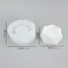 Molde de silicona para maceta de flores, molde para hornear pastel de suculentas de chocolate, maceta de yeso para aromaterapia, molde de epoxi para vela