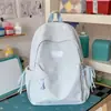 Mochila Estilo Floresta para Mulheres, Sensação de Alta Qualidade, Simples e Versátil, Adequada para Alunos do Ensino Médio, Mochila para Passeio no Campus e Estudo Estilo Ins