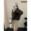 Suéter feminino novo de estilo casual para primavera e outono, pulôver de mangas compridas com mangas morcego, top de tricô curto, top feminino elegante