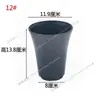 Vaso Wanxiang Engrossado Cintura Alta Redondo Preto Branco Varanda Proteção Solar Vaso para Suculentas Vaso de Flores Resina Respirável Não Deforma Facilmente