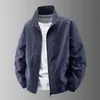 Novas Jaquetas de Primavera e Outono para Homens e Mulheres, Corta-ventos Leves de Camada Única, Jaquetas Esportivas Casuais sem Capuz e com Gola Alta, Jaquetas de Moda para Exterior