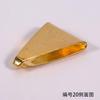 Hebilla decorativa triangular larga de 18 mm para equipaje, zapatos, hebilla de pin, accesorios de ropa, zapatos, LOGO, fábrica, venta al por mayor