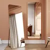 Espelho de corpo inteiro, espelho de chão, estilo minimalista nórdico, design popular, adequado para homens e mulheres, ideal para quartos, closets e provadores