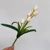 Ramo de Flores Artificiales Tulipán con Tacto Real Ramo Artificial de Novia Boda Ramo Artificial Flores Falsas Accesorios de Fotografía Coreanos Flor de Seda