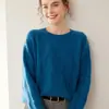 Cachemira Suave y Cera Espesada 2025 Otoño e Invierno Nuevo Tejido de Punto de Cuello Redondo para Mujer Estilo Coreano Jersey de Punto Trenzado