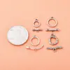 Hebilla Redonda Ot de Plata de Ley S925 Hebilla de Collar de Perlas Hebilla de Conexión para Pulsera DIY Hecha a Mano Hebilla de Joyería Hebilla de Acabado