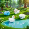 Transfronterizo Nuevo Producto Lindo Ganso Grande Unicornio Animal Pequeño Lindo Decoración DIY Accesorios para Colgar Micro Paisaje Pequeños Adornos
