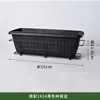 Macetas Engrosadas Especializadas para Cultivo de Verduras en Balcones, Contenedores de Plástico Rectangulares para Plantar en Balcones del Hogar