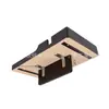 Bandeja de Sofá de Madera, Mesa Superior de Madera Cuadrada para Sala de Estar de Madera Maciza, Bandeja Cuadrada para Snacks, Bandeja de Madera Maciza para Pan, Bandeja de Madera para Perezosos