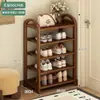 Sapateira para Entrada de Casa, Multicamadas, Estreita, Design Simples para Dormitório ou Apartamento Alugado, à Prova de Poeira, Interna, Armazenamento Atraente e Prático