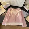 Doce Versátil Blusa Top Falsa de Duas Peças para Meninas Outono 2026 Novo Estilo Coreano Moda Infantil Elegante Camisa Base
