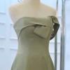 Vestido de Dama de Honor de Satén Nicho Espíritu de Hada de Primavera 2025 Nuevo Verde Look Adelgazante Grupo de Hermanas Vestido Falda Anfitriona de Boda
