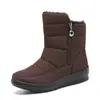 Botas Nuevas de Algodón para Mujer Botas de Invierno para Mujer Talla Grande para Adultos Mayores Botas de Nieve Cálidas Zapatos para Madre 41-43