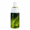 Botellas Cilíndricas de Vidrio Verde Grado Alimenticio 20/30/50/100ml Botellas Dosificadoras de Aceite Esencial Venta al por Mayor Industrial en Stock