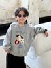 Moletom Infantil Masculino da Zhili Roupas Infantis, Novo Estilo Inverno 2025, Versão Coreana, Blusa Forrada com Lã, Roupas Espessas de Outono e Inverno para Crianças Mais Velhas