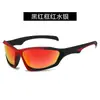 Óculos de sol polarizados coloridos com revestimento para equitação, óculos de sol para homens e mulheres, óculos de sol à prova de vento para esportes ao ar livre, atacado