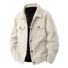Chaqueta Cálida Cortavientos de Pana para Primavera y Otoño Estilo Funcional Retro Americano Abrigo de Trabajo Ropa Deportiva Resistente al Desgaste Top Casual