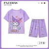 Pijamas2024 verano pijamas coreanos para niños conjunto de manga corta dibujos animados niños y niñas ropa para el hogar ropa infantil al por mayor