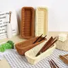 Cesta de almacenamiento creativa para utensilios de cocina, cesta para cubiertos de hotel y restaurante, cesta para palillos domésticos, cesta rectangular estilo mimbre