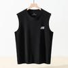 Chaleco negro de terciopelo alemán para hombre, ropa interior térmica de invierno con base de terciopelo de doble cara, resistente al frío y a la temperatura constante, chaleco deportivo sin mangas