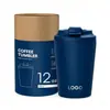 Taza de café personalizada nueva de 12 oz, acero inoxidable 304 transfronterizo, vaso térmico portátil para exteriores y coche, con aislamiento para hielo
