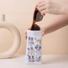 Bolsa de Armazenamento Fofa de Desenho Animado Grande Capacidade Bolsa para Olhos Couro Macio Fecho de Mola Bolsa para Óculos Capa de Armazenamento para Óculos de Sol Portátil