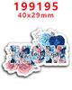 Nuevo parche de resina acrílica 2023, moño, adorables pegatinas decorativas para refrigerador PR195336