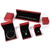 Caja de Joyería con Tapa abatible y Ángulo Recto de Piel Sintética, Caja de Embalaje de Joyería Dorada, Caja de Joyería para Anillos, Colgantes y Collares