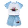 Space Wolf Kill Boy Terno de Verão Novo Bebê Roupas de Algodão Shorts de Manga Curta Casual Conjunto de Duas Peças