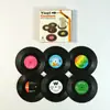 Posavasos de CD Muy Retro, Tapetes para Cerveza de Disco de Vinilo, Posavasos de Plástico para Café y Té, Productos Transfronterizos, Venta Directa de Fabricantes
