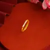 Anillo Sencillo de Diamante de Moda y Versátil con Apertura Ajustable para Hombres y Mujeres, Joyería de Diamante Dorado Imitación de Alta Retención de Color